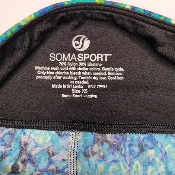 Soma Sport Multi Colored Leggings - Size XS - Picture 10 of 10